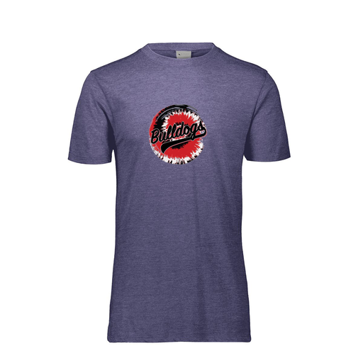 [FTSCUBNV-YS-LOGO2] Decker Youth Tri-Blend T-Shirt - Short Sleeve (Youth S, Navy, Logo 2)