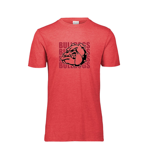 [FTSCUBRD-YS-LOGO1] Decker Youth Tri-Blend T-Shirt - Short Sleeve (Youth S, Red, Logo 1)