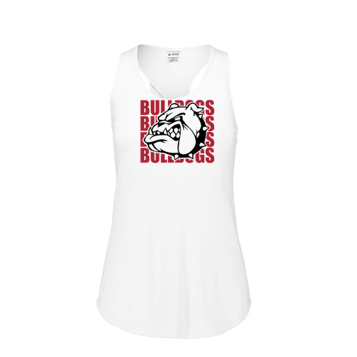 [3078.005.S-LOGO1] Ladies Tri Blend Tank Top (Female Adult S, White, Logo 1)