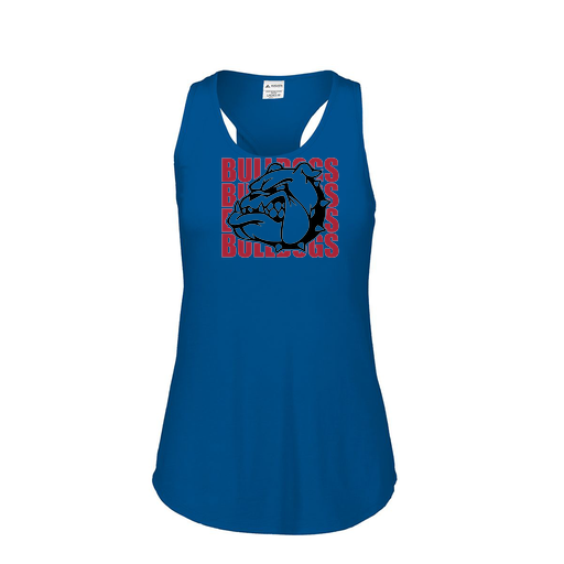 [FT0TUBRY-FAS-LOGO1] Ladies Tri Blend Tank Top (Female Adult S, Royal, Logo 1)