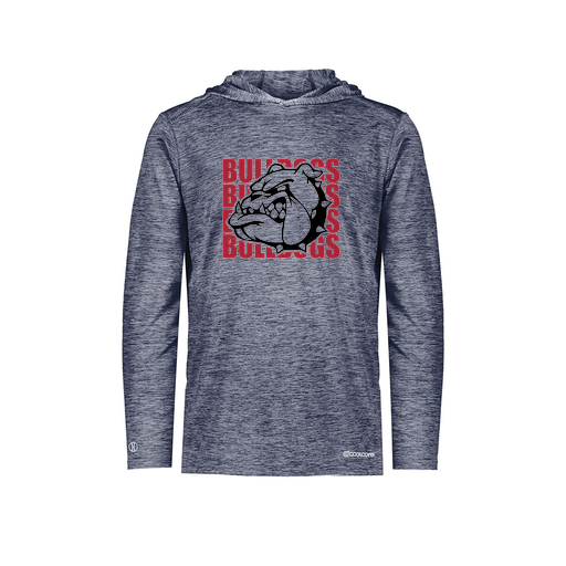 [FOLHCGNV-AS-LOGO1] Decker Men's Charge Hoodie (Adult S, Navy, Logo 1)