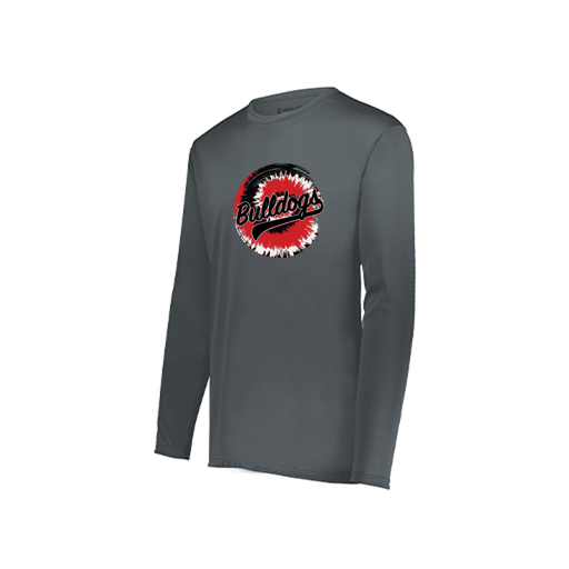 [222822.059.XS-LOGO2] Men's LS Smooth Sport Shirt (Adult XS, Gray, Logo 2)