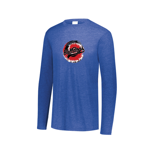 [FTLCUBRY-AXS-LOGO2] Decker Men's Tri-Blend T-Shirt - Long Sleeve (Adult XS, Royal, Logo 2)