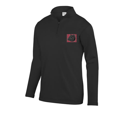 [FOLQFFBK-AS-LOGO1] Decker Men's FlexFleece 1/4 Zip (Adult S, Black, Logo 1)