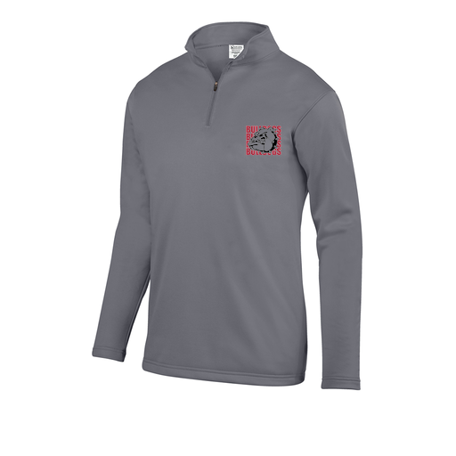 [FOLQFFGY-AS-LOGO1] Decker Men's FlexFleece 1/4 Zip (Adult S, Gray, Logo 1)