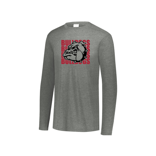 [3076.013.S-LOGO1] Youth LS Ultra-blend T-Shirt (Youth S, Gray, Logo 1)