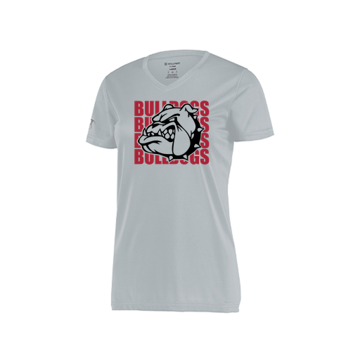 [222820.099.S-LOGO1] Ladies Movement Dri Fit Shirt (Female Adult S, Silver, Logo 1)