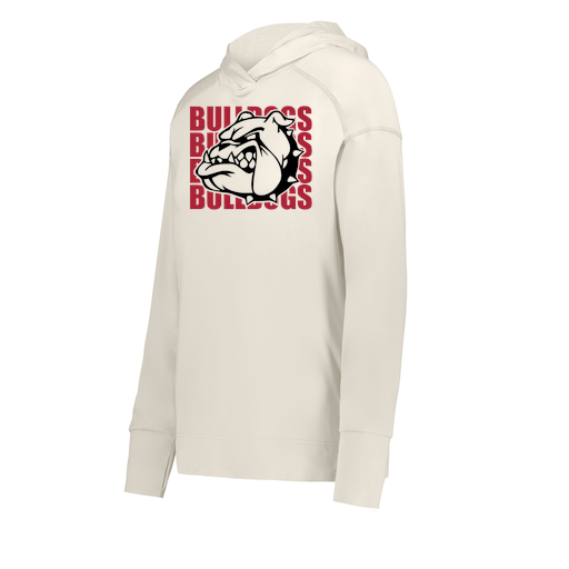 [222798-WHT-FAXS-LOGO1] Ladies Ventura Thin Knit Hoodie (Female Adult XS, White, Logo 1)